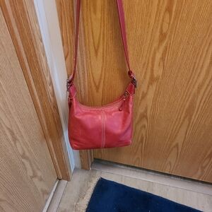 Coach hobo cross body bag. Red
